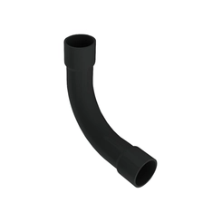 Curva 90° PVC com Bolsa 1 Preto - Masster