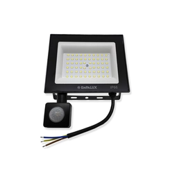 Projetor LED 100W 6500K Bivolt IP66 7500 Lúmens com Sensor de Presença - Empalux