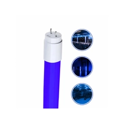 Lâmpada LED Tubular T8 18W Azul Biv Vidro