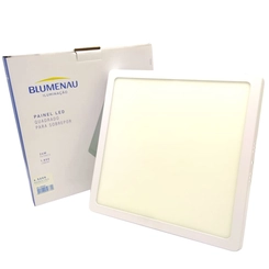 Painel LED Sobrepor Quadrado Branco 24W 6500K BFP Bivolt - Blumenau