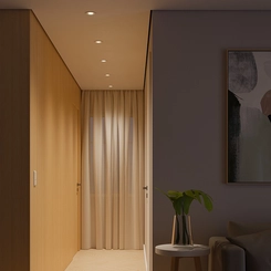 Painel LED Spot Embutir Redondo Dicroica Branco 6W 6500K Móvel