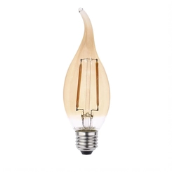 Lâmpada Led Vela Retro 90 Lm 2W 2200K Bivolt E-27