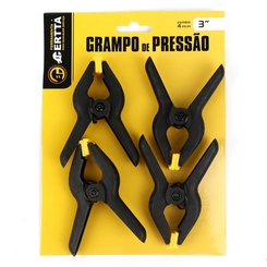 Grampo/Sargento 4 Peças Aço/Plástico 3