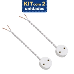 Soquete Cebolinha Para T8 T10 T12 Com 2 Peças 160E