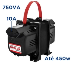Auto Transformador 750VA 2P+T 10A 110/220V Premium - Fiolux