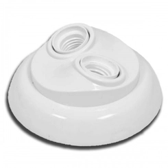 Plafonier Pl Para 2 Lâmpadas Branco E27 Perlex