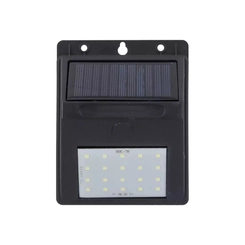 Luminária LED Arandela Solar ABS Preto 4W 6500K