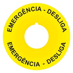 Placa de Emergência 22mm Pequena 60mm Z224/60 120259 - Ace Schmersal