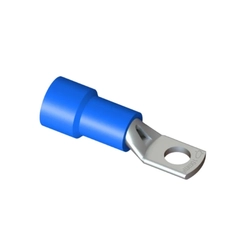 Terminal Olhal Isolado 50mm Azul Furo 10mm 5879 - Intelli