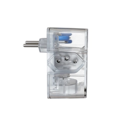 Plugue Protetor de Energia com 3 Saídas 2P+T Transparente 23192 - Clamper