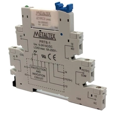 Relé de Interface Conjunto 24VCC/VCA 6 mm PRZ-1R-24 - Metaltex