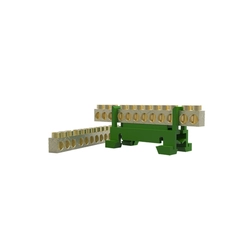 Barra de Terra Verde 16mm 12 Furos SBTN-E12T - Enerbras