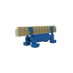 Barra de Neutro Azul 16mm 12 Furos SBTN-E12N - Enerbras