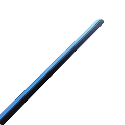 Canaleta com Divisor 20x10x2000mm com Adesivo Preta 361/2-EFP - Enerbras