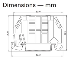 Conector SAK Parafuso Garra Final Bege MAB35P - Metaltex