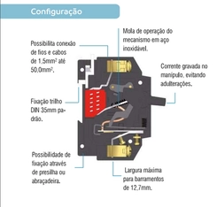 Disjuntor NEMA Monofásico 20A 3kA 05001.5020.11 - Soprano
