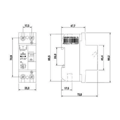 Dispositivo DR Bipolar 25A 30mA 05128.0025.21 - Soprano