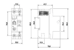 Dispositivo DR Bipolar 40A 30mA 05028.4040.21 - Soprano