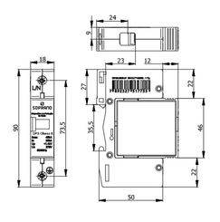 Protetor DPS Classe I e II 45kA 275V 05190.0003.01 - Soprano