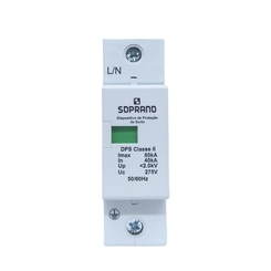 Protetor DPS Classe I e II 80kA 275V 05190.0004.01 - Soprano