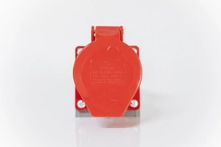 Tomada Industrial Sobrepor 3P+T 32A 380V 6h Vermelho IP44 05169.4206.44 - Soprano