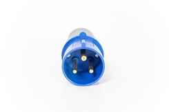 Plugue Industrial 2P+T 32A 220V 6h Azul IP44 05166.3276.44 - Soprano