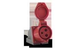 Tomada Industrial Sobrepor 3P+T+N 16A 380V 6h Vermelho IP44 05169.5006.44 - Soprano