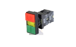 Botão Duplo Iluminado 220V 1NA+1NF 05141.1106.11 - Soprano