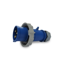 Plugue Industrial 3P+T 16A 220V 9h Azul IP67 05166.4079.67 - Soprano