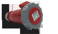 Acoplamento Industrial 3P+T 32A 380V 6h Vermelho IP67 05167.4256.67 - Soprano