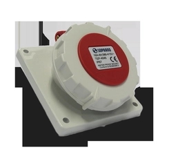 Tomada Industrial Embutir 3P+T 32A 380V 6h Vermelho IP67 05168.4246.67 - Soprano