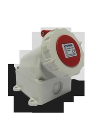 Tomada Industrial Sobrepor 3P+T 16A 380V 6h Vermelho IP67 05169.4006.67 - Soprano