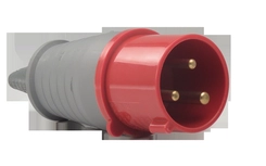 Plugue Industrial 3P+T+N 32A 380V 6h Vermelho IP44 05166.5276.44 - Soprano