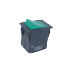 Chave Tipo Tecla Bipolar 2A com Luz Verde PA005645 - Margirius