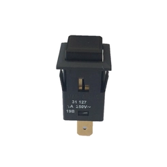 Chave Pushbutton 1A Preta Quadrada 31127 8796 - Margirius