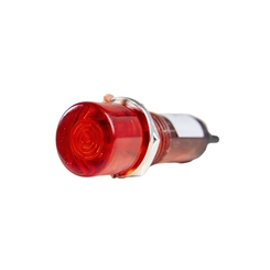 Sinaleiro Olho de Boi Vermelho 12VCA/VCC TPN-119LR - Metaltex