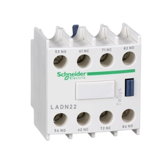 Bloco Auxiliar Frontal 2NA+2NF para Contator LADN22 - Schneider Electric