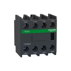 Bloco Auxiliar Frontal 2NA+2NF para Contator LADN22 - Schneider Electric