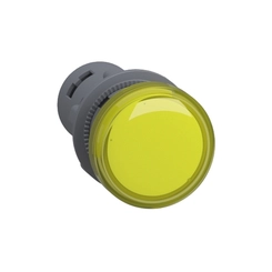 Sinaleiro LED XA2 Redondo 22mm 220V Amarelo XA2EVM8LC - Schneider Electric