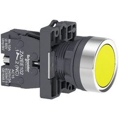 Botão XA2 Impulso 1NA Amarelo XA2EA51 - Schneider Electric