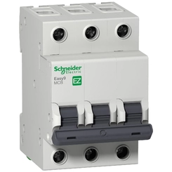 Disjuntor DIN Trifásico Curva C 25A EZ9F33325 - Schneider Electric