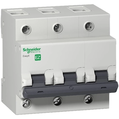 Disjuntor DIN Trifásico Curva C 80A EZ9F33380 - Schneider Electric