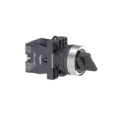 Manopla XA2 2 Posições Fixa Preta 1NA+1NF XA2ED25 - Schneider Electric