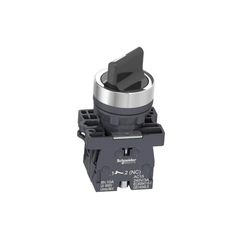 Manopla XA2 2 Posições Fixa Preta 1NA+1NF XA2ED25 - Schneider Electric