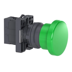 Botão XA2 Impulso Cogumelo 1NA Verde XA2EC31 - Schneider Electric