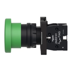 Botão XA2 Impulso Cogumelo 1NA Verde XA2EC31 - Schneider Electric