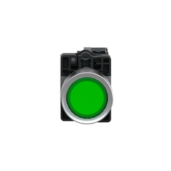 Botão XA2 Luminoso com LED 24VCC 1NA Verde XA2EW33B1 - Schneider Electric