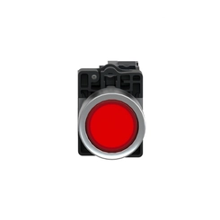 Botão XA2 Luminoso com LED 24VCC 1NA Vermelho XA2EW34B1 - Schneider Electric