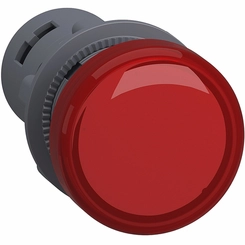 Sinaleiro LED XA2 Redondo 22mm 220V Vermelho XA2EVM4LC - Schneider Electric