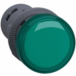 Sinaleiro LED XA2 Redondo 22mm 220V Verde XA2EVM3LC - Schneider Electric